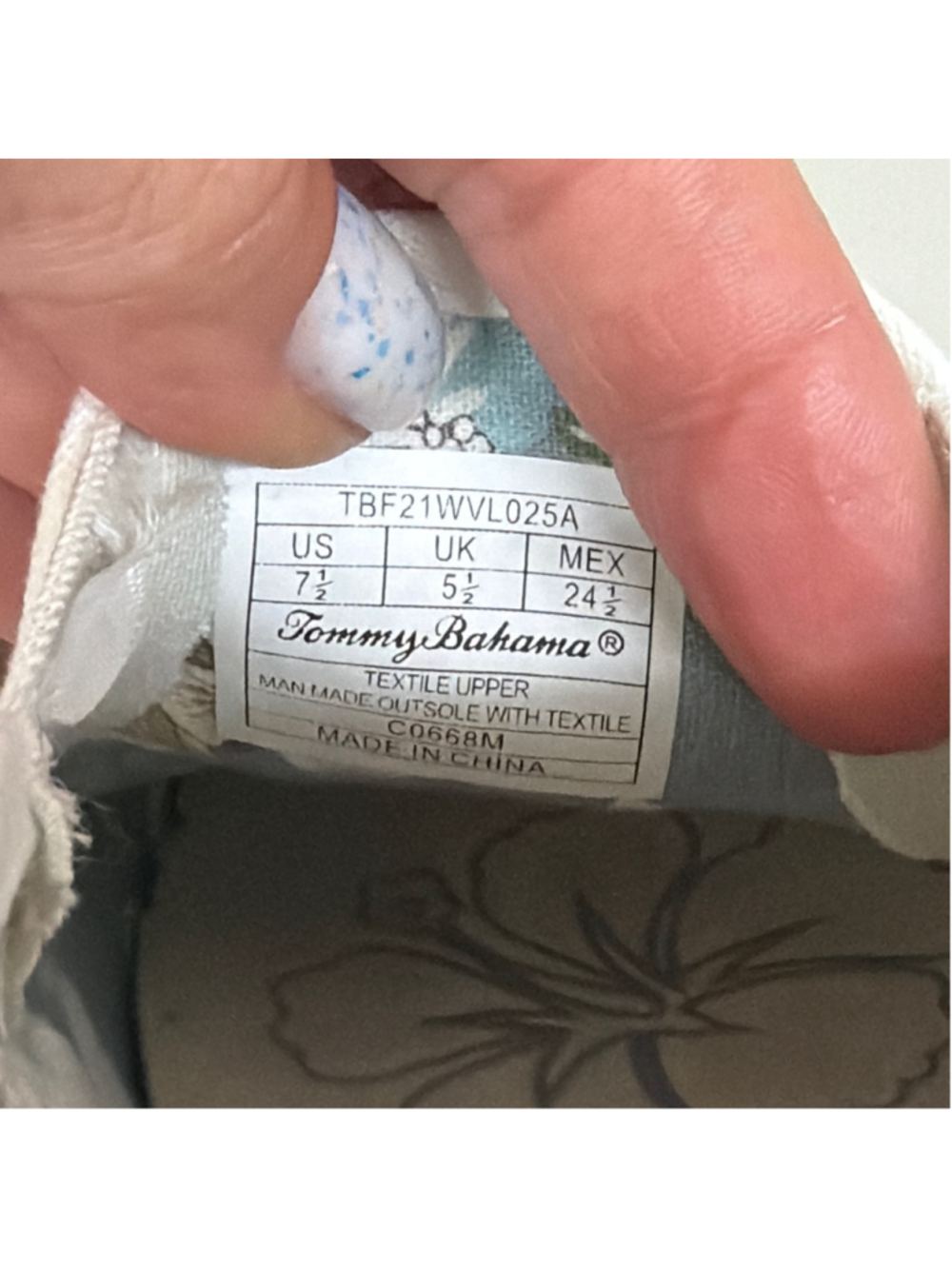 Tommy Bahama Striped Canvas Slide On Shoes Women's Sz 7.5! - Picture 6 of 6